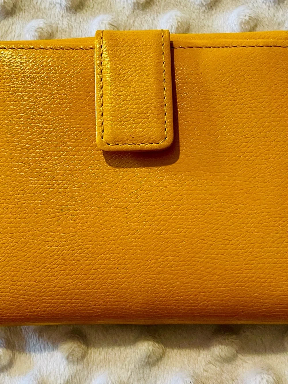 Kansai Yamamoto Femme Yellow Leather Wallet